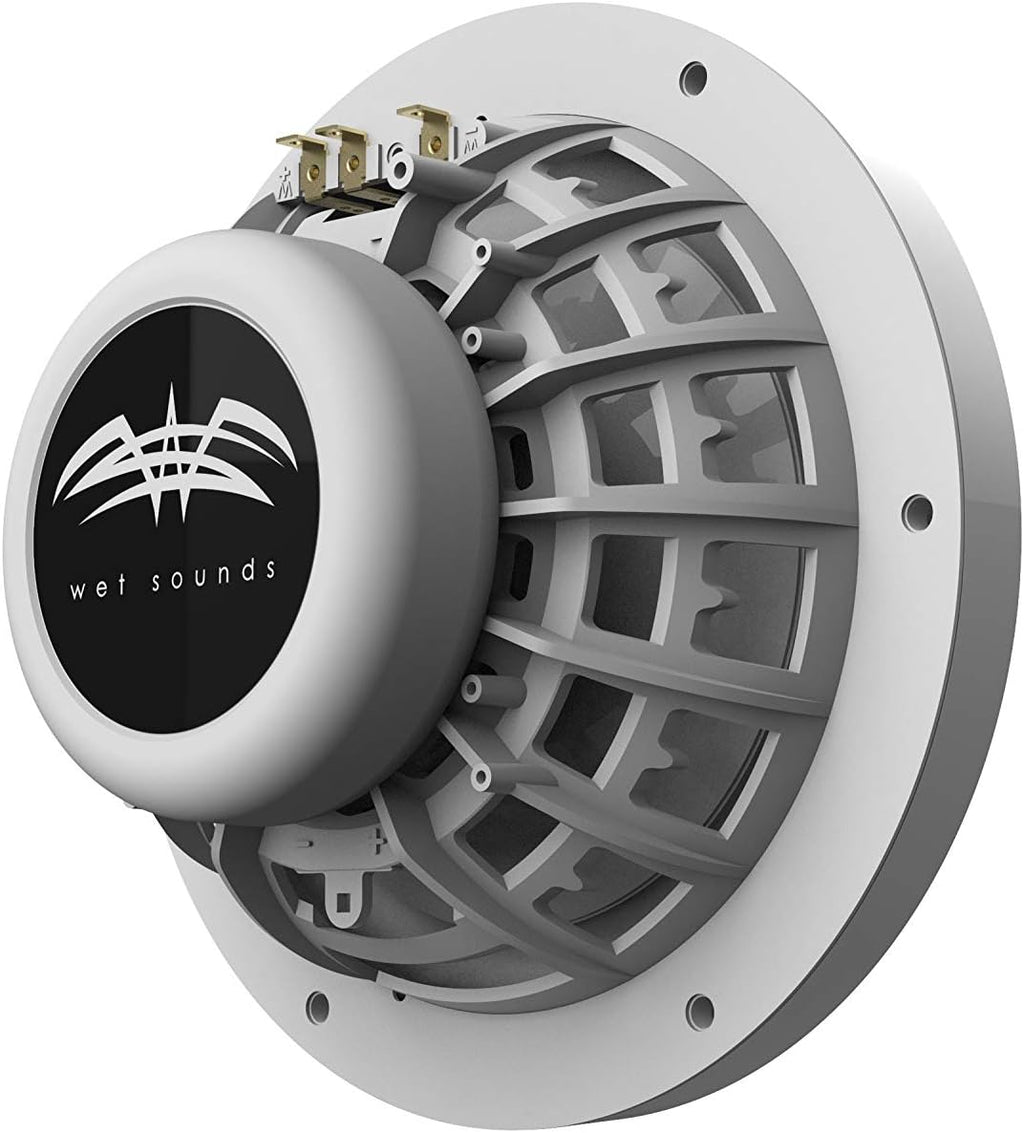 6.5" White Grill Marine Speakers I81272