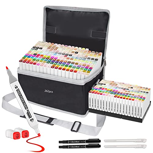 120 Colors Dual Tip Alcohol Based Art Markers E2351