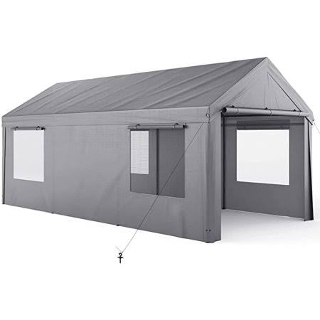 10x20ft Heavy Duty Portable Carport with Removable Sidewalls I31703