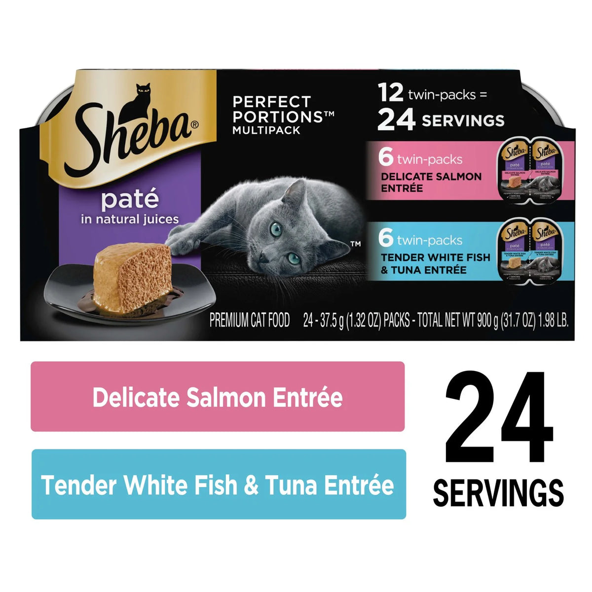 Wet Cat Food Variety Pack, 1.32 oz (12 Pack) C1683