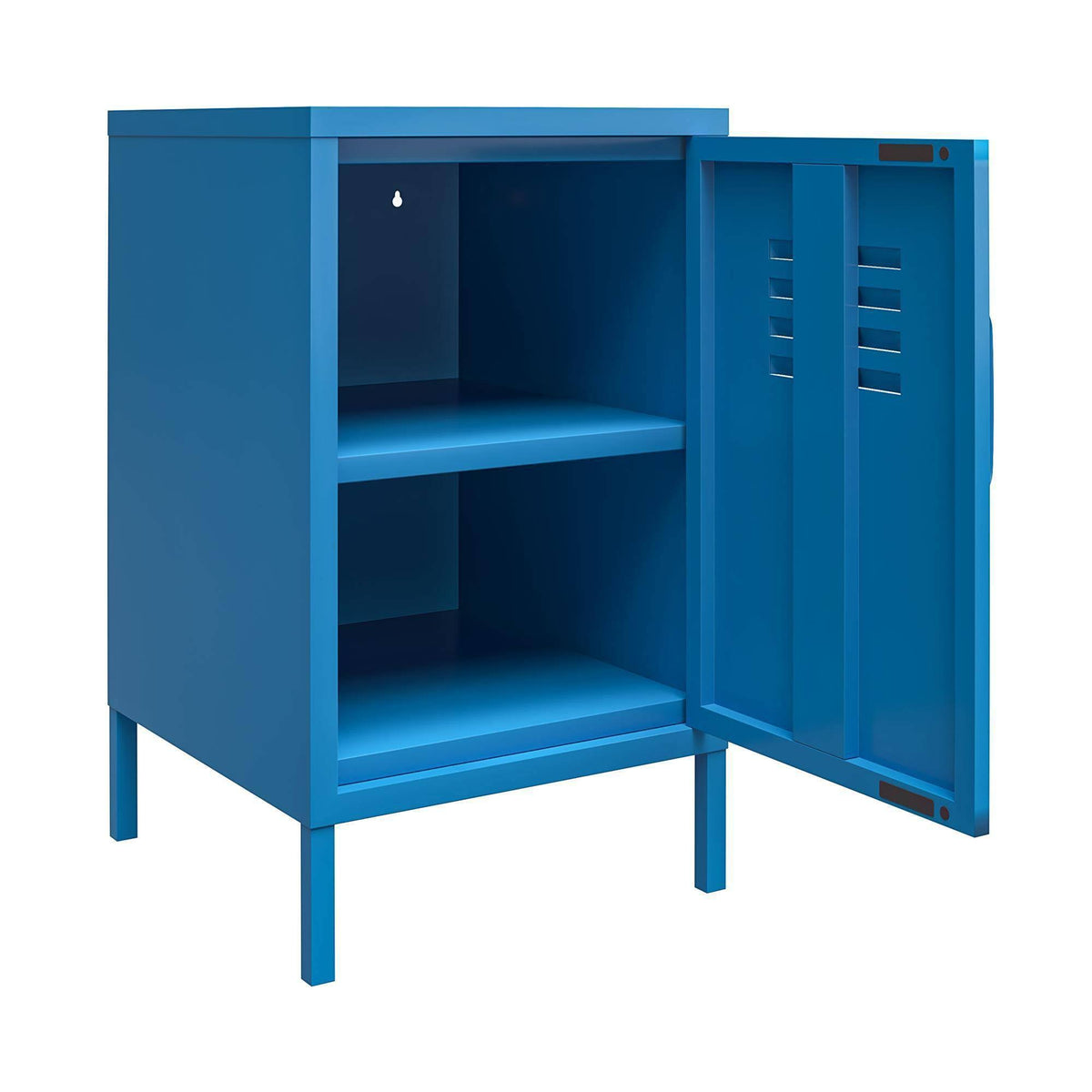 Blue Metal Locker End Table K183897