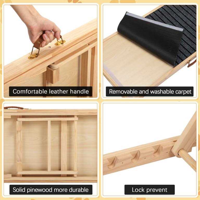 Folding Height Adjustable Non-slip Dog Ramp C317