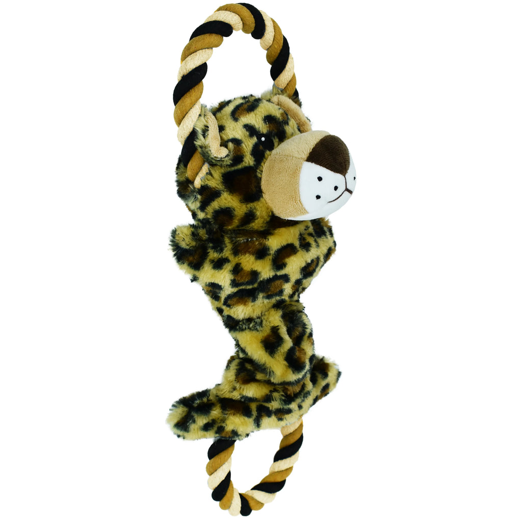 Leopard Dog Toy with Rope D392784