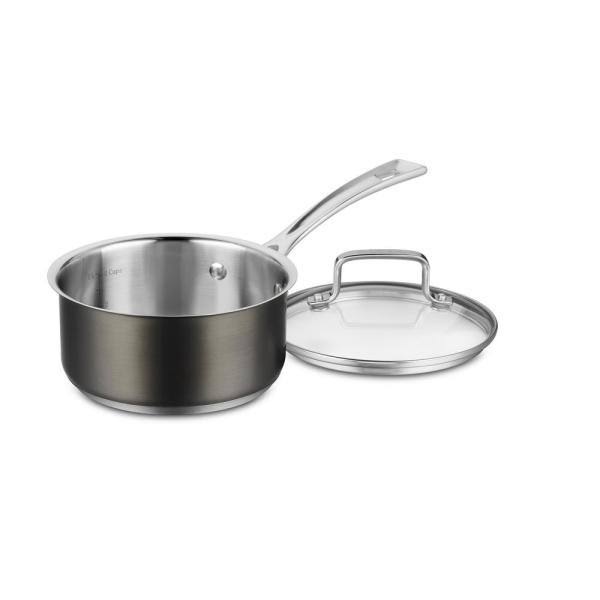 11-Piece Black Stainless Steel Cookware Set Q2485