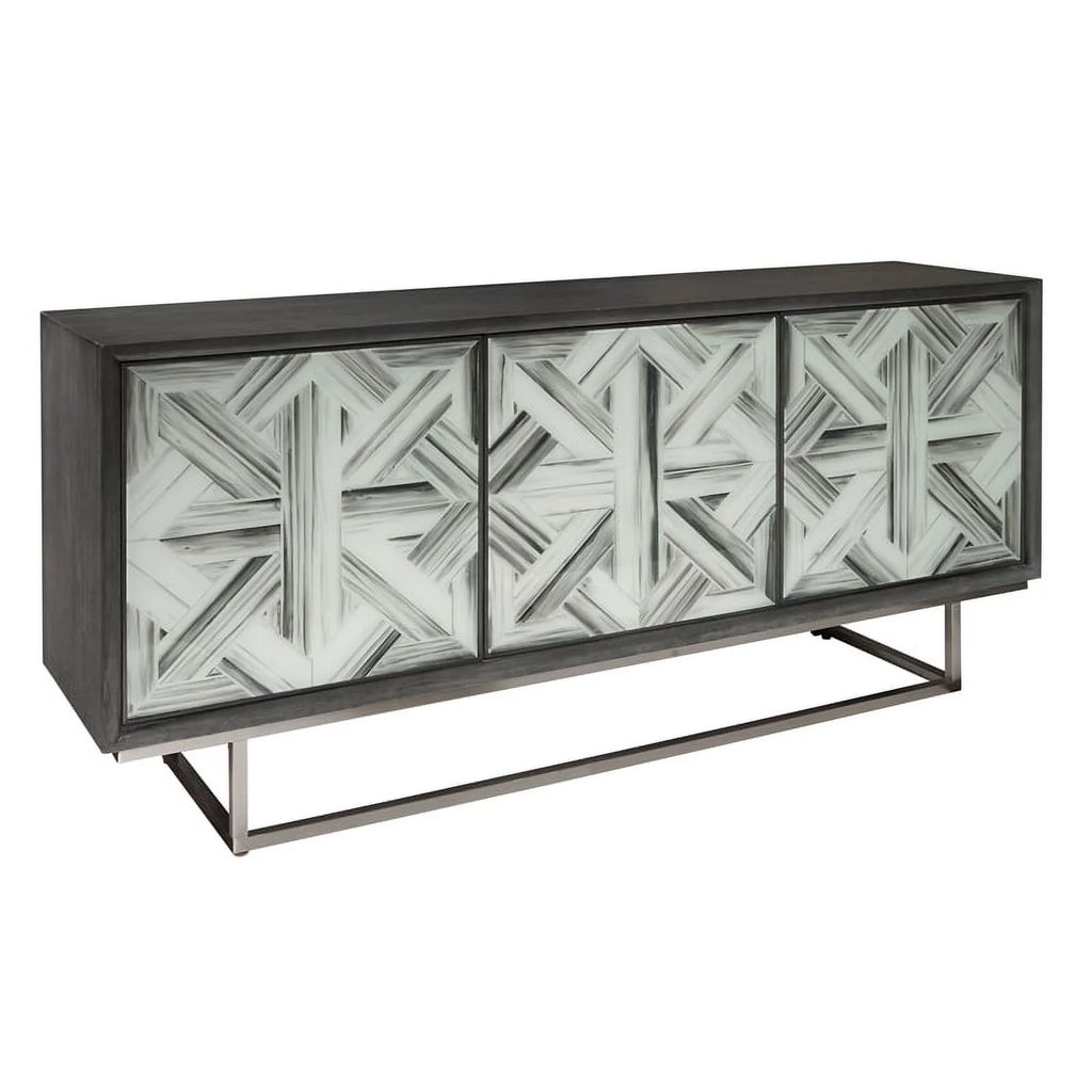 3-Door Wood Credenza with Adjustable Shelf G853