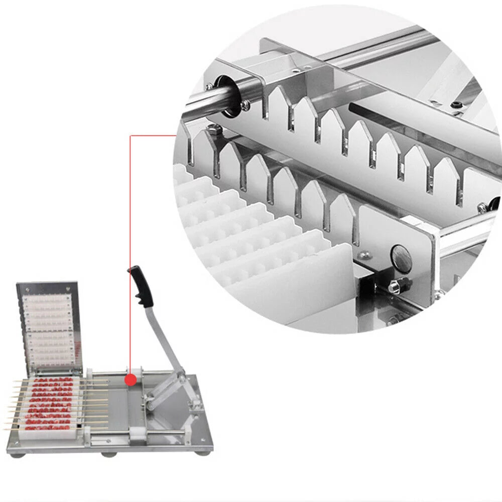 Stainless Steel Manual Skewer Making Machine 10pcs/Batch V58294