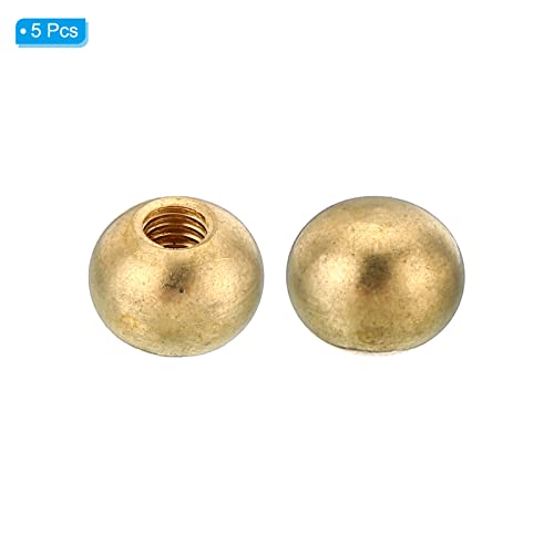5 Pack M6x1 Brass Thread Cap Nuts Q8919