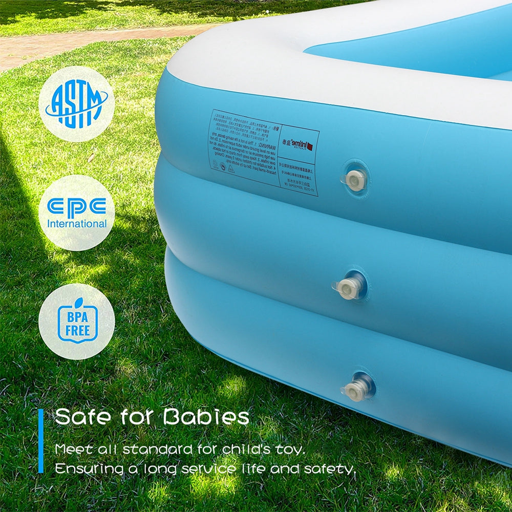 Inflatable Swimming Pool, 103" X 69" X 23" Above Ground O535