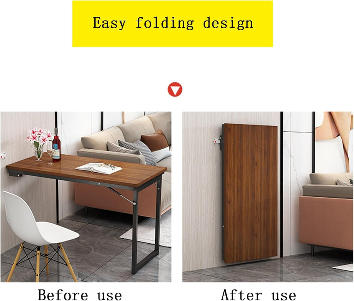 Heavy Duty Wall Mounted Folding Desk with Adjustable Steel Bracket A820620
