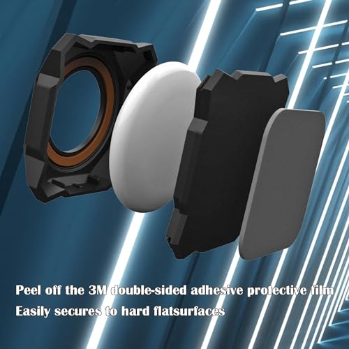 Black Waterproof Stick-On Mount Air Tag Case X66981