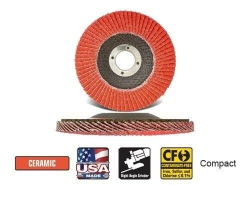 Flap Disc Ceramic 4-1/2x22 x 7/8x22 QTY 10 P120