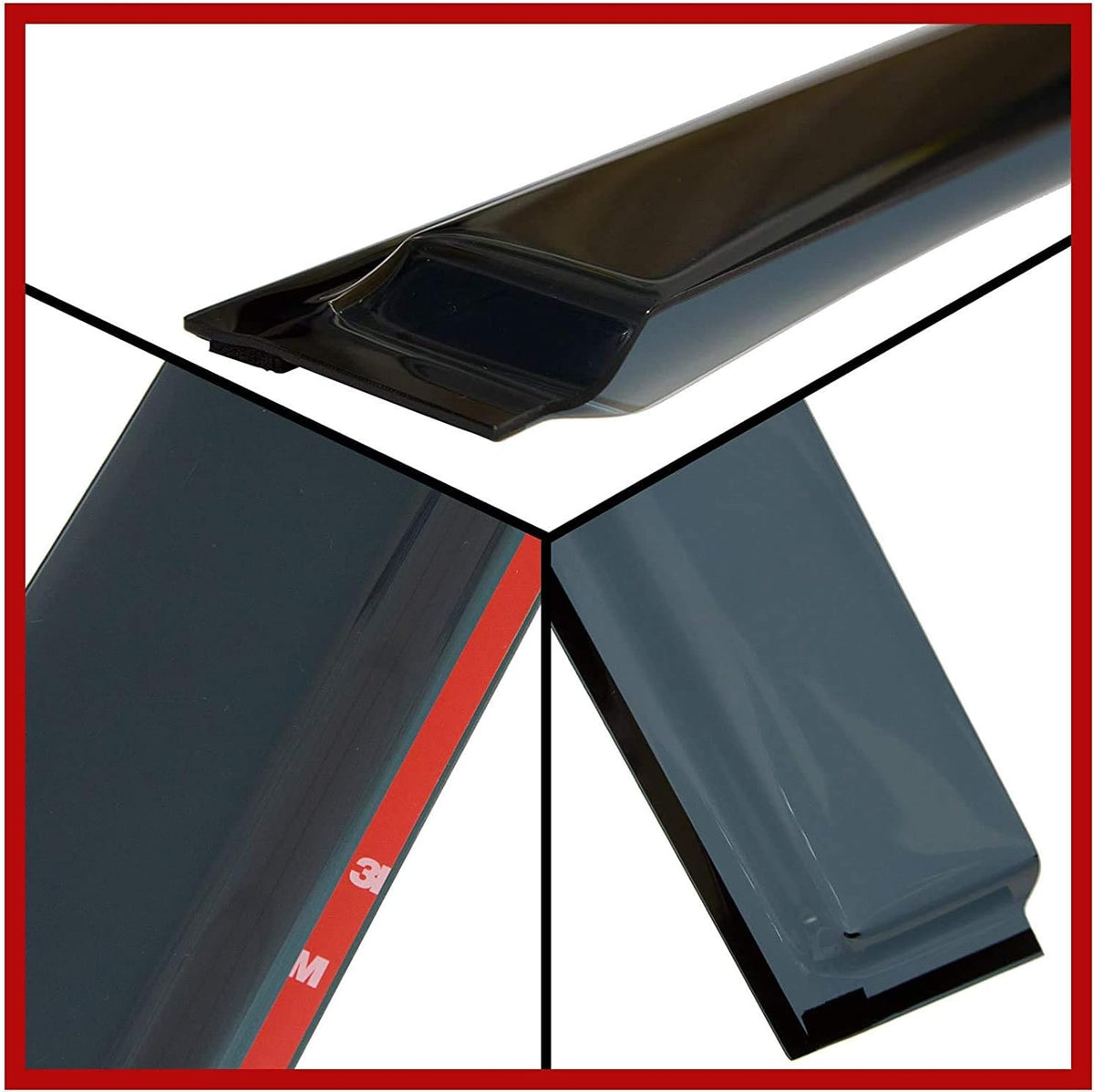 4 Pcs Set Side Window Vent Visor Rain Guards U648