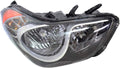 Headlight Assembly Passenger Side with Bulbs Black Housing Z11400