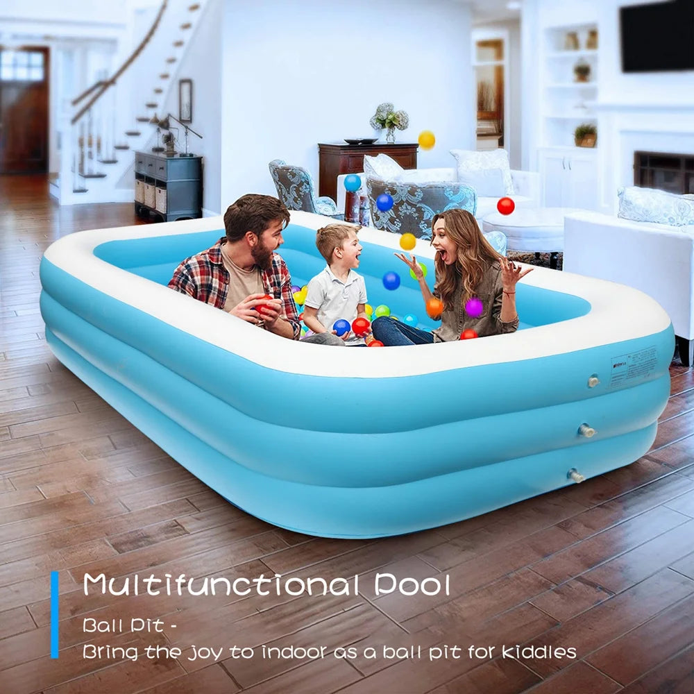 Inflatable Swimming Pool, 103" X 69" X 23" Above Ground O535