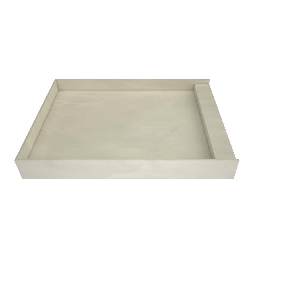 Single Curb Shower Pan with Left Drain S2313