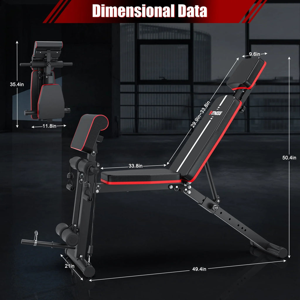 Adjustable Foldable Weight Bench M690