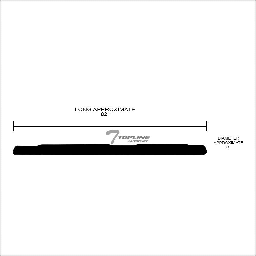 Matte Black Steel Side Step Nerf Bars O1666