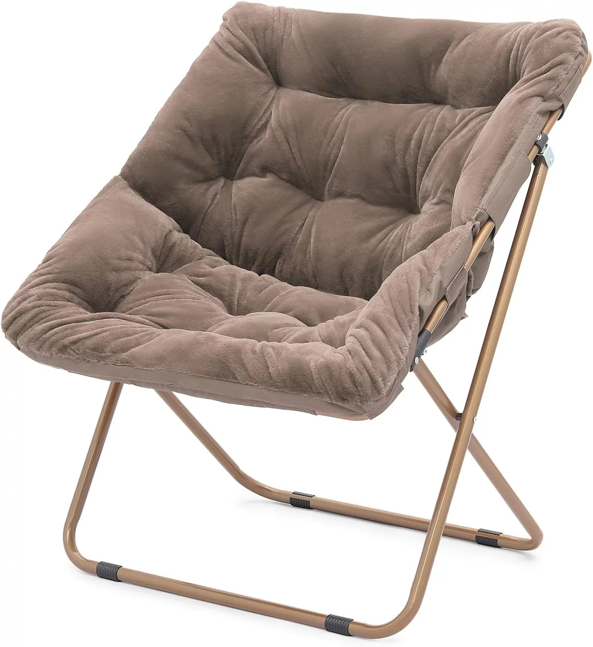 Oversized Foldable Beige Saucer Chair W17051