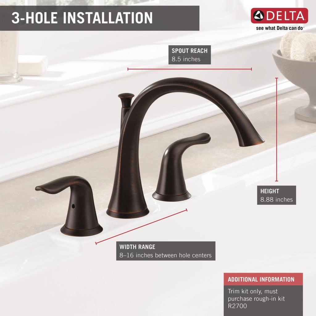 Venetian Bronze Roman Tub Trim S83680
