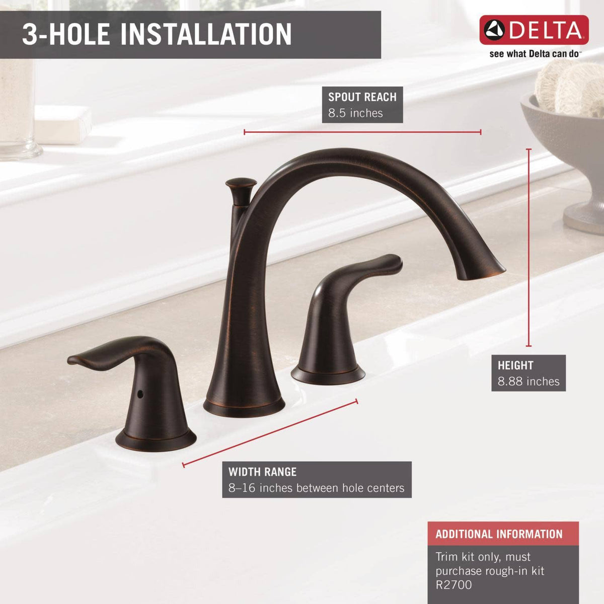 Venetian Bronze Roman Tub Trim S83680