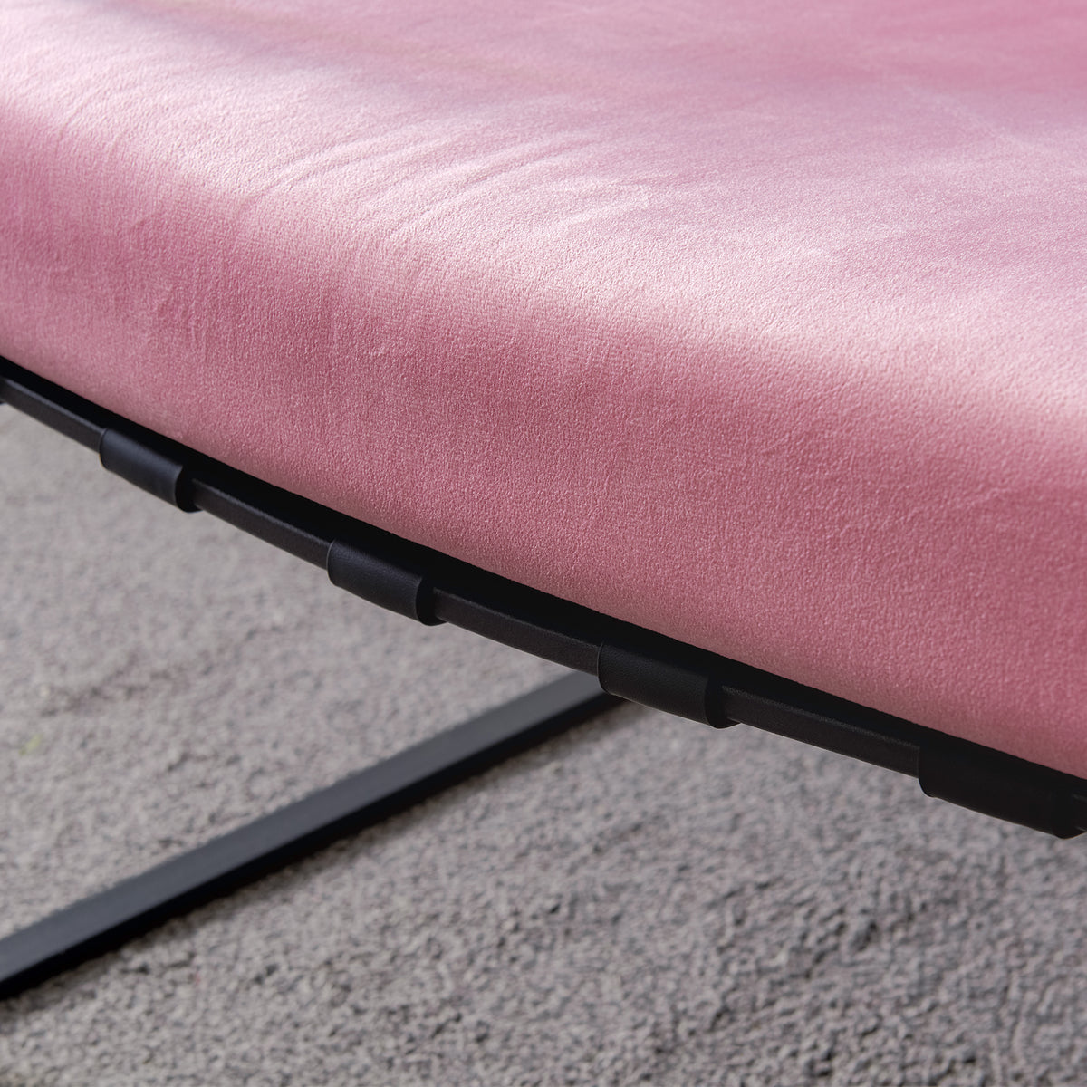 Pink Velvet Accent Armchair P137