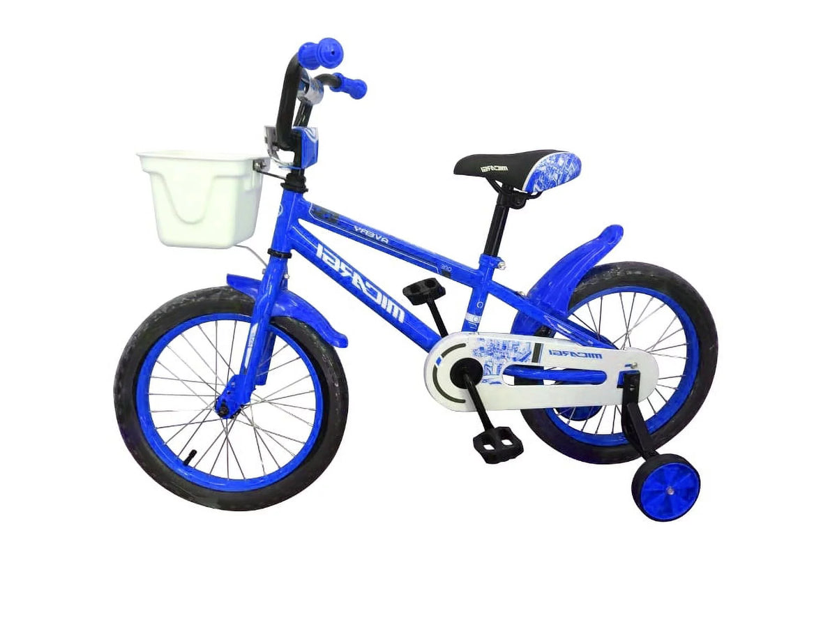 16 BMX Steel Frame Coaster Brake Bicycle with Baskets & Fenders U8662