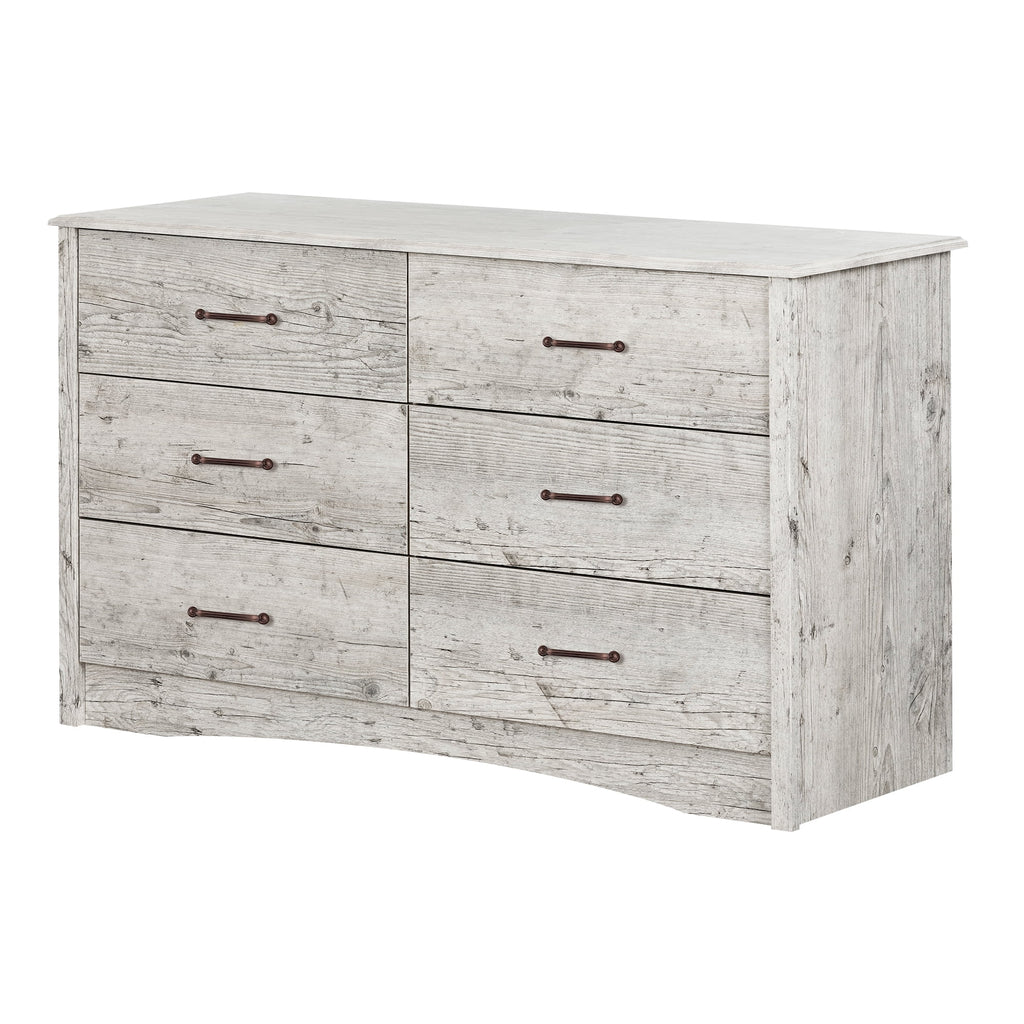 6 Drawer Double Dresser N658