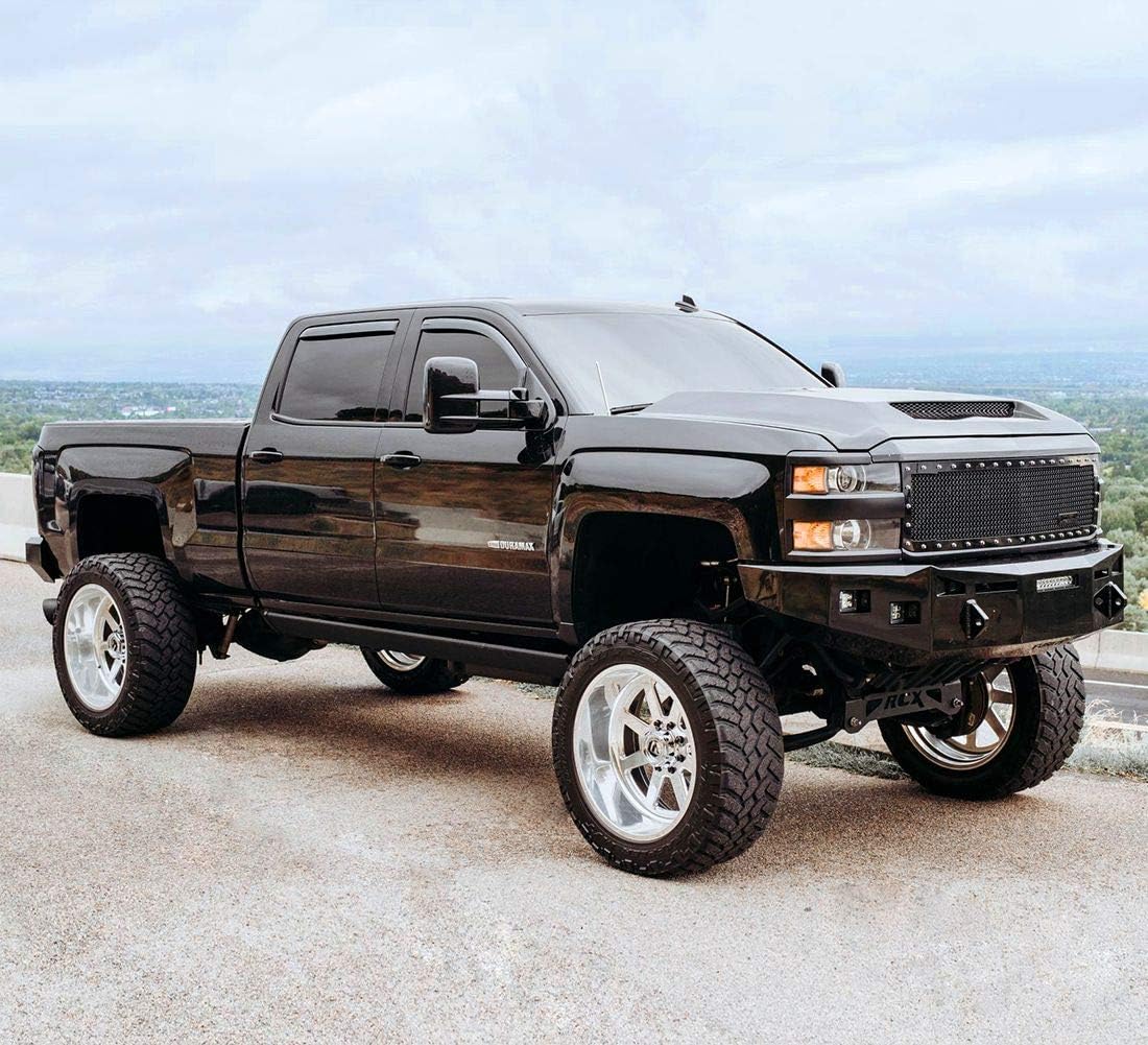 4pcs In-Channel Rain Guards for Chevrolet Silverado Crew Cab W423