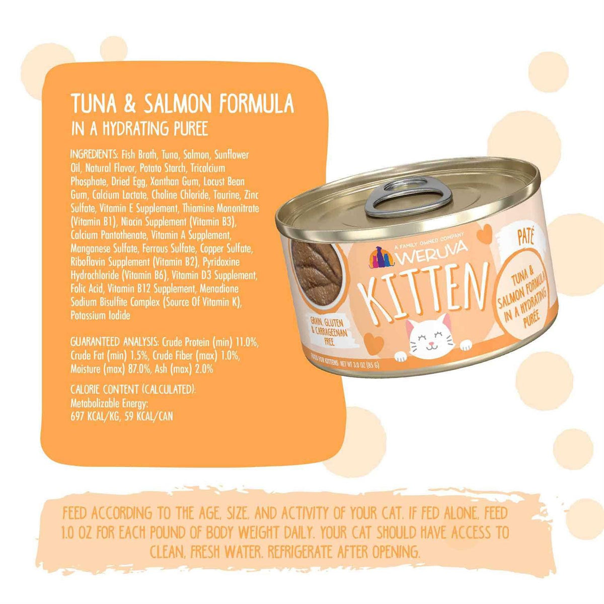 Kitten Tuna & Salmon Puree Cat Food J143