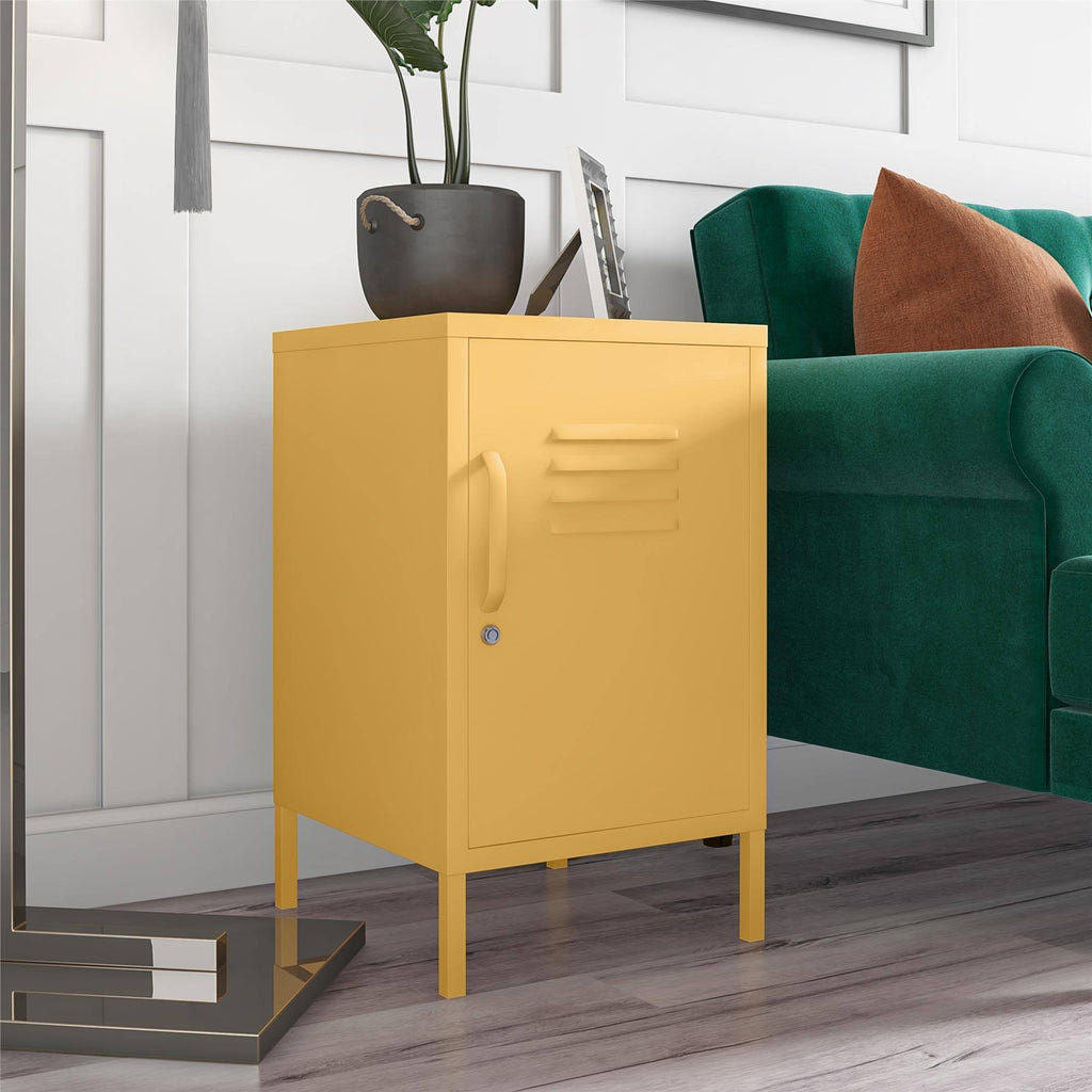 Blue Metal Locker End Table K183897