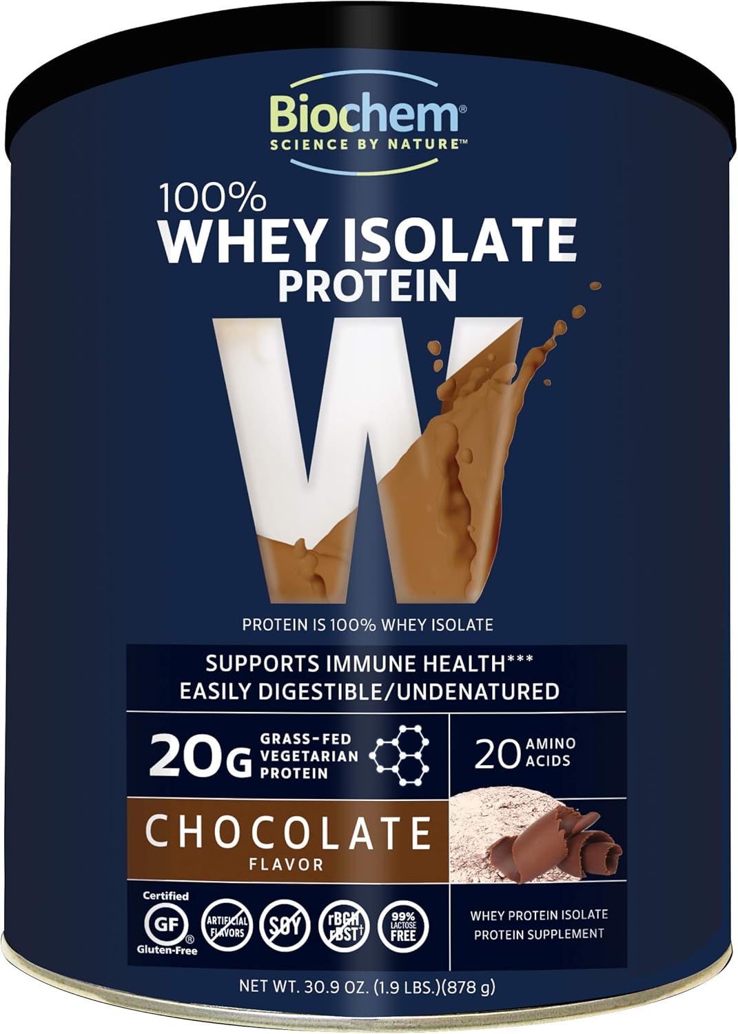 100% Whey Isolate Protein - Chocolate - 30.9 oz M73923