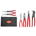 2 Piece Extra Long Needle Nose Pliers Set With Keeper Pouch Z5522