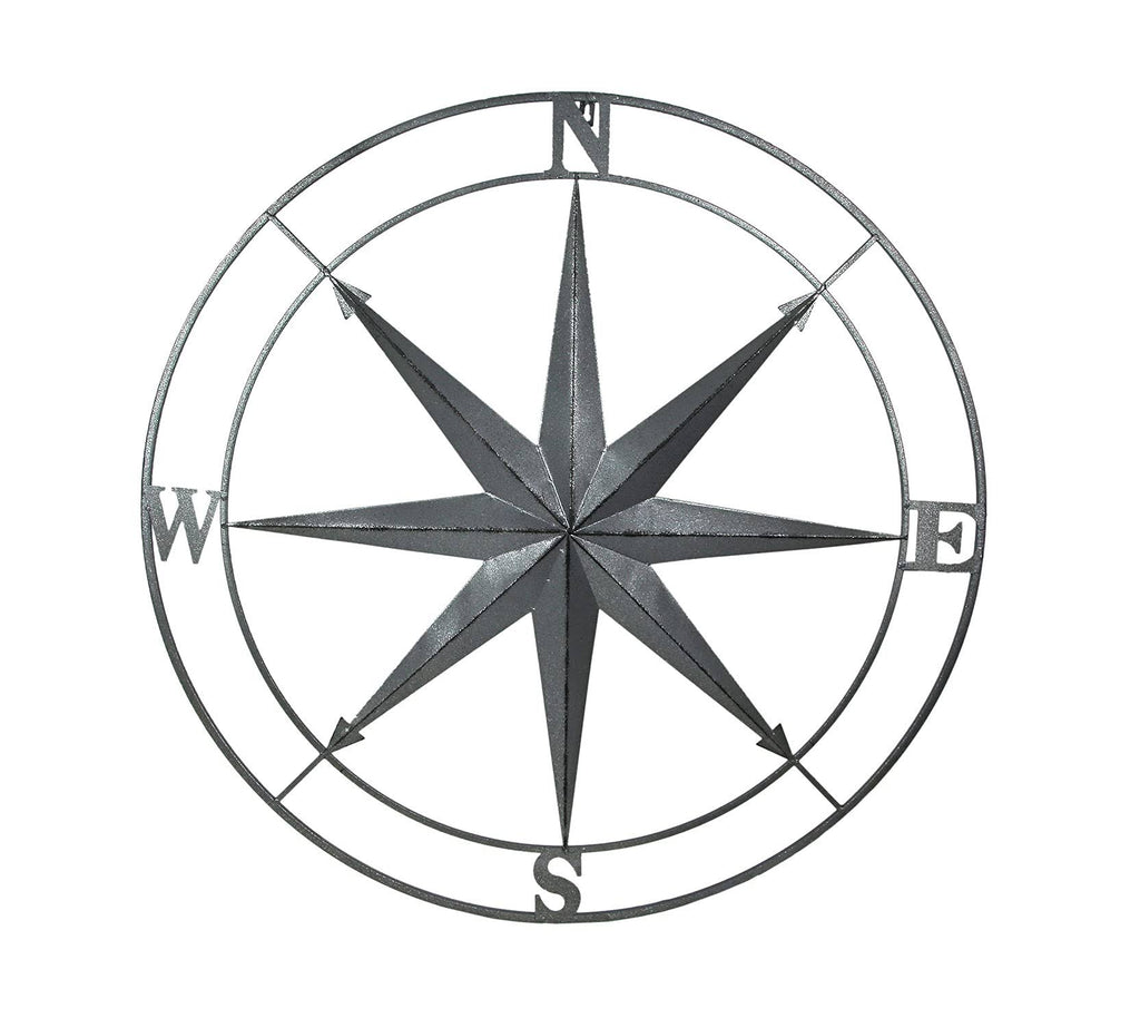 Metal Compass Rose Wall Hanging 36 in. P5623