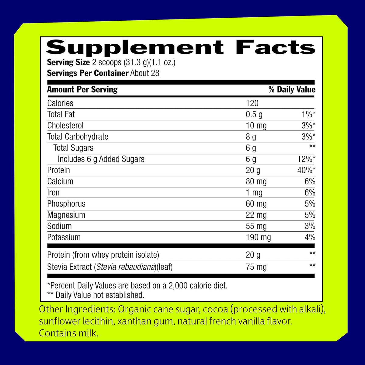 100% Whey Isolate Protein - Chocolate - 30.9 oz M73923