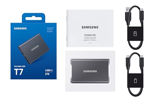 1TB Portable External Solid State Drive, Gray S46005