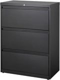 Black Metal 3 Drawer Lateral File Cabinet U478418