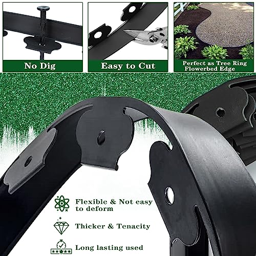 Brown 20Ft Plastic Garden Edging with Ground Stakes D251