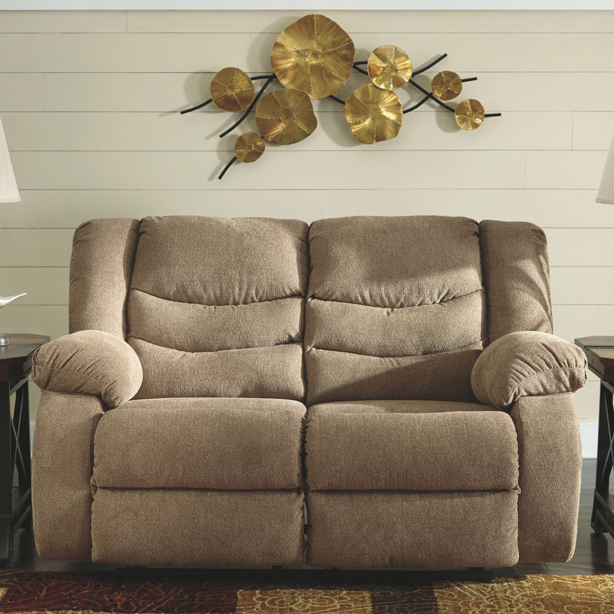Mocha Reclining Loveseat T202
