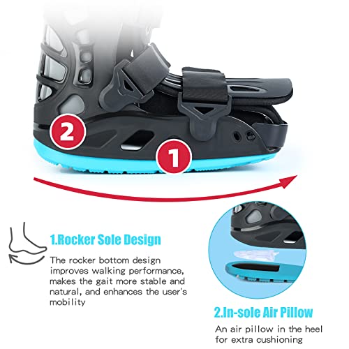Medical Inflatable Walking Boot Black Medium O280