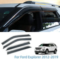 Polycarbonate Window Deflector Shield Sun Smoke Gray Pack of 2 K18150