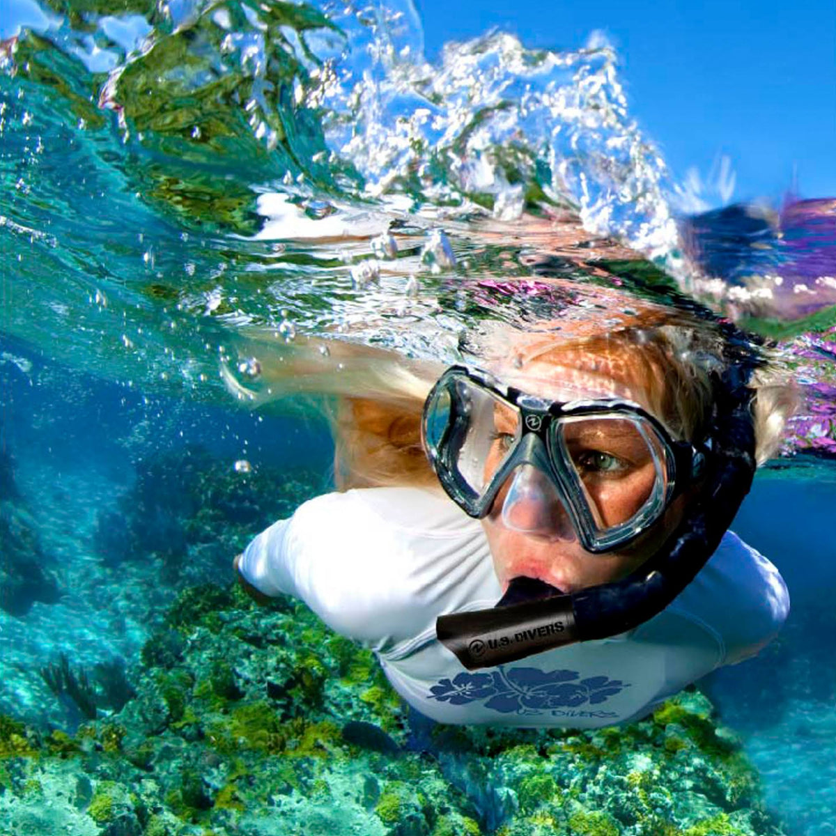 Adult Mask, Snorkel, Fins, Gear Bag Set M335465