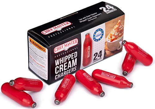 Whipped Cream Chargers, Low Carbon Steel, Pack of 10 Y9166
