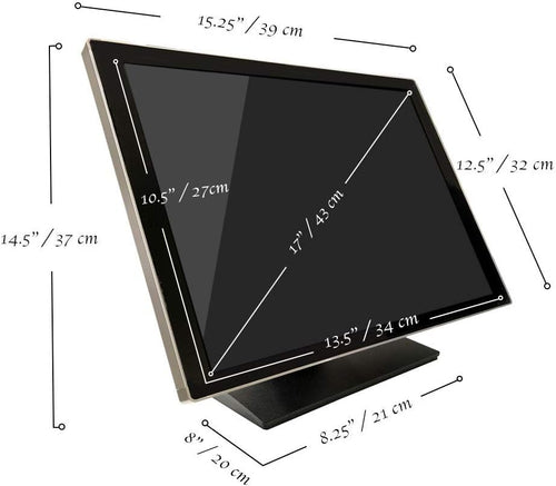 17 Inch LED Backlit Multi-Touch HDMI Monitor 4:3 1280 x 1024 Touchscreen C3189