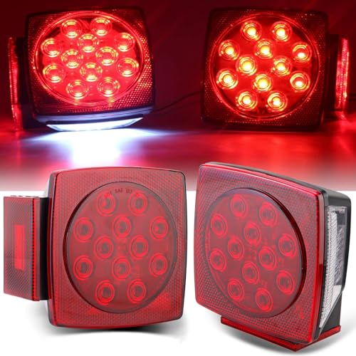 12V LED Trailer Light Kit with 25ft Trailer Wire Z389