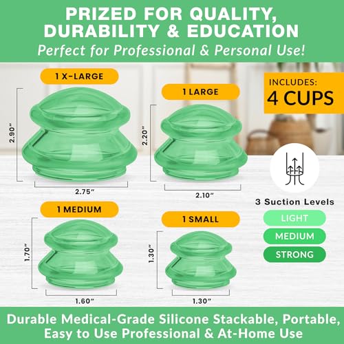 Blue Silicone Cupping Set, 4 Piece I810