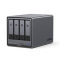 4-Bay Desktop NAS, Intel Pentium Gold 8505 5-Core CPU, 8GB DDR5 RAM, 128G SSD, 10GbE, 2.5GbE, M.2 NVMe Slots, 4K HDMI, Diskless Q9569