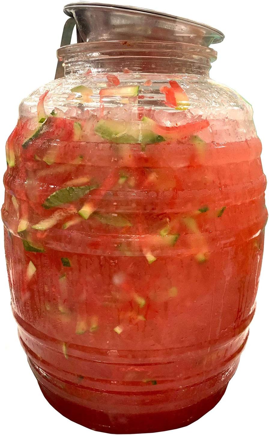 5-Gallon 20L Clear BPA Free Food Grade Plastic Water Jug with Lid & 16oz Ladle O404
