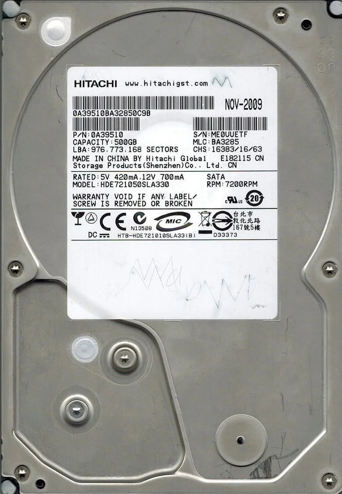 1TB Hard Drive Y5158