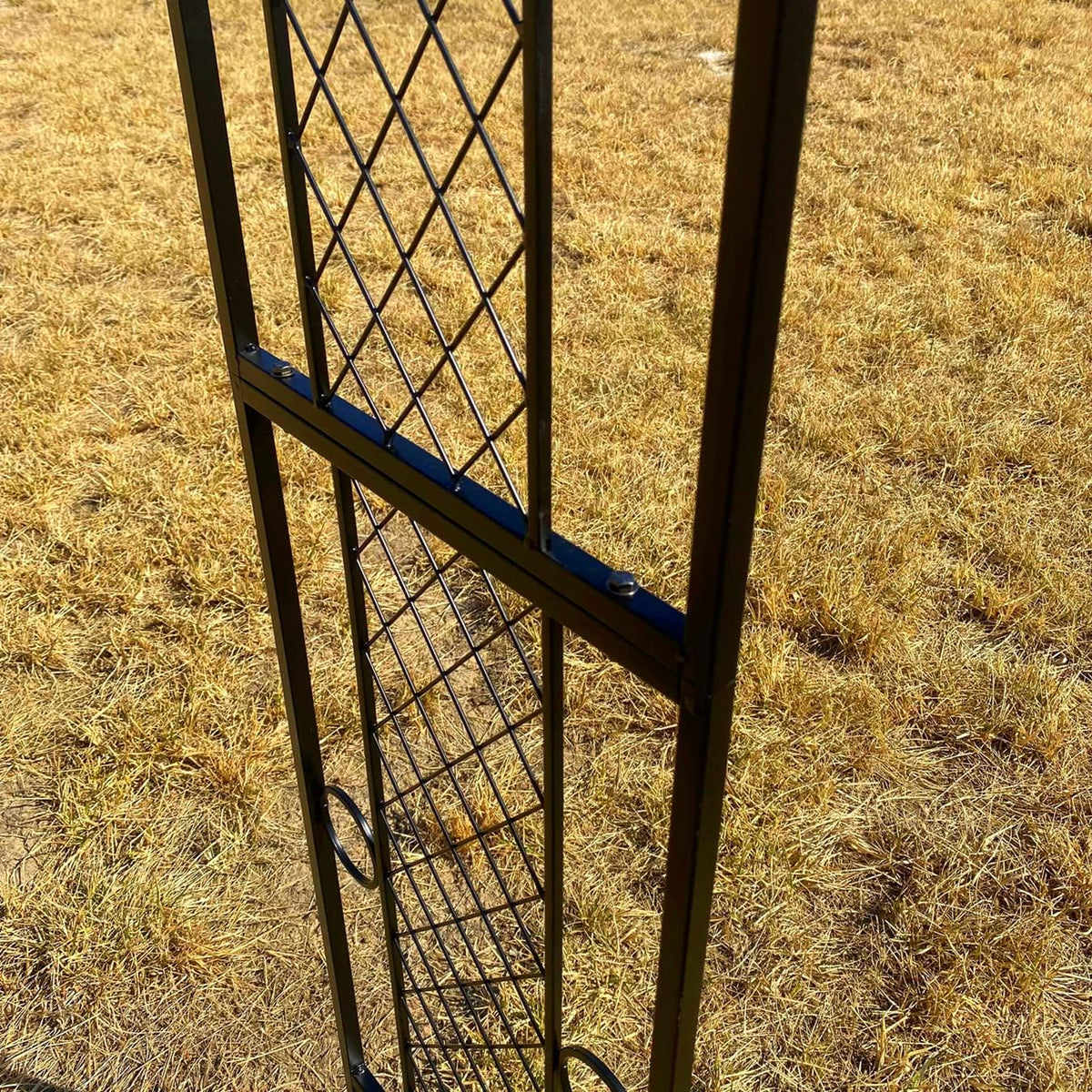 Black 47'' Wx87.5'' H Metal Garden Arch K77327