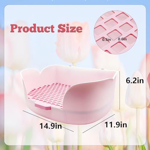 Rabbit Litter Box Corner Litter Bedding Box I321